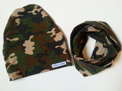 Camo Beanie & Scarf Set