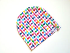 Rainbow Houndstooth Beanie