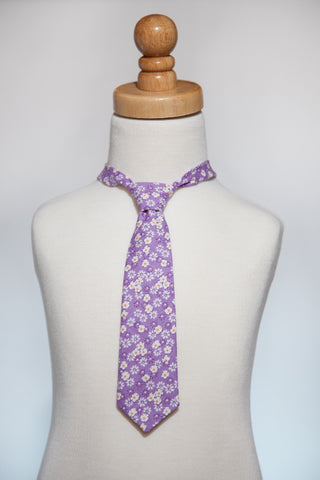 Lilac Floral Neck Tie