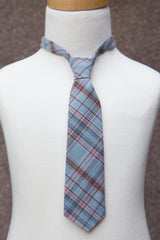 Blue & Brown Plaid Neck Tie