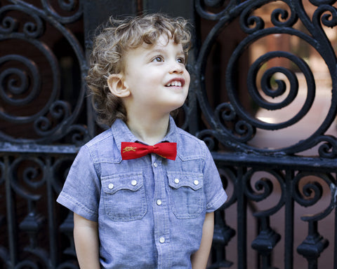 Red Sailor Knot Bow Tie