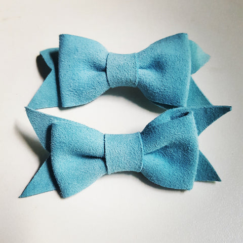 Leather Hair Clips