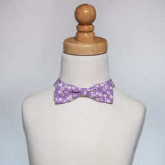 Lilac Floral Bow Tie