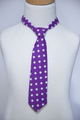 Purple with Dots Necktie