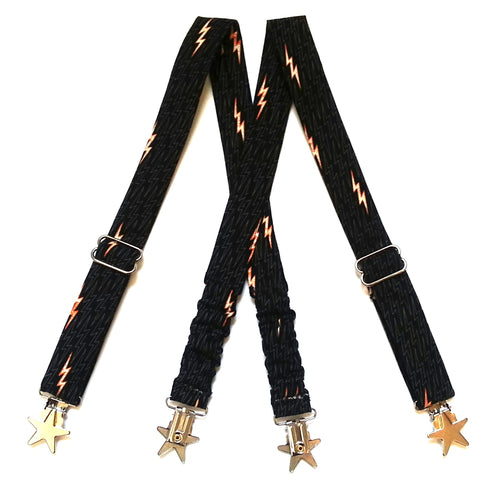 Lightning Bolt Suspenders