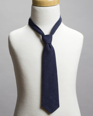Navy Houndstooth Neck Tie- *As Seen in Earnshaw's July 2013 Issue*