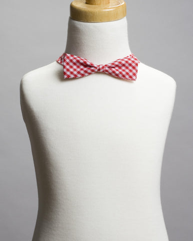 Red Gingham Bow Tie