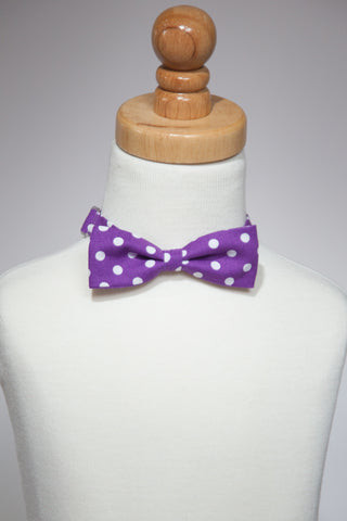 Purple with Dots Bowtie