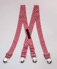 Red Gingham Suspenders